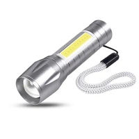 Mini lampe torche portable en alliage d'aluminium, 3 modes d'éclairage, avec boîte cadeau verte