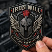 Écusson personnalisé en TPU avec logo, étiquette en caoutchouc 3D gaufrée, badge thermocollant pour vêtements, sacs à dos, casquettes, chaussures, vêtements tactiques d'extérieur