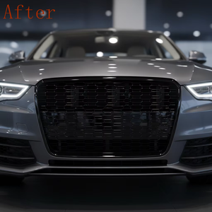 Griglia Paraurti Anteriore Stile RSQ5 Nero Lucido per <span class=keywords><strong>Audi</strong></span> <span class=keywords><strong>Q5</strong></span> <span class=keywords><strong>2008</strong></span> 2009 2010 2011 2012 - Product Image 4