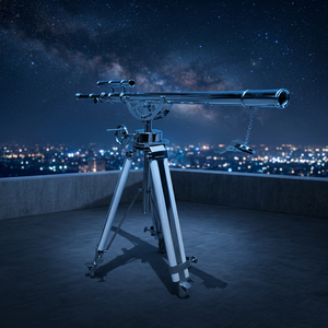 Vente chaude Premium De Luxe En Laiton Télescope Brun avec Trépied Conception Nautique Argent Plaqué En Laiton Télescope Produit De Qualité - Product Image 3