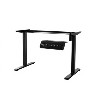 <b>Adjustable</b> <b>Height</b> <b>Desk</b> Single or Double Motors Convertible -Minimalist Metal Office Furniture for Commercial Use - Product Image 4