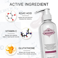 Soins de la peau de marque privée hydratants avec l'acide kojique Vitamine C Lotion pour le corps blanchissante Vente en gros Gluta Lotion pour le corps