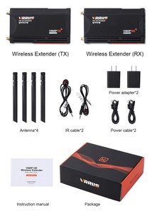 ตัวส่งสัญญาณและตัวรับสัญญาณไร้สาย HD Extender Av ระยะ 250 ม. สำหรับจอประชุม 1080P รุ่นขายดี 1 ต่อ 4 ตัวรับสัญญาณ - Product Image 2