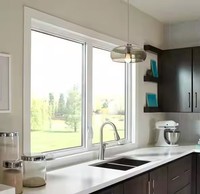 Ventana corredera de aluminio de doble vidrio moderna con cortina de persiana de acero inoxidable para casa, hotel o villa