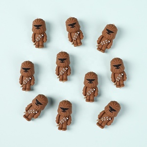 ลูกปัดโฟกัสซิลิโคนรูปตัวการ์ตูนชิวแบ็กก้าสำหรับปากกา DIY ทำสร้อยข้อมือ keychin เครื่องประดับ BPA ฟรีลูกปัดซิลิโคน3D - Product Image 3