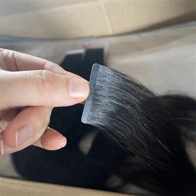Qingdao Sunland чистый светлый цвет, оптовая продажа, пучки волос, невидимые необработанные пряди, поставщик, лента для наращивания волос, 100% человеческие волосы