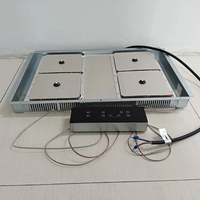 Table de cuisson à induction électrique encastrable invisible en acier inoxydable 110V~220V 2 foyers
