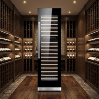 Réfrigérateur à vin double zone 430L en acier inoxydable avec compresseur, 148 bouteilles, encastrable ou autoportant, garantie directe usine OEM