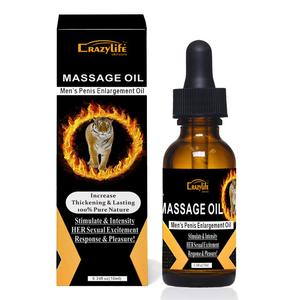 Aceite de Masaje de Uso Externo para Hombre Crazylife, Venta Directa de Fábrica, Precio Bajo, No Entóxico, Plantas Naturales Puras, Estimulación para Adultos - Product Image 1