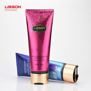 高級化粧品クリーム、ボディローション、シャンプー、ヘアケア用のプラスチック製ABLチューブ容器（ディスクトップキャップ付き） - Product Image 1