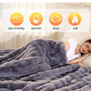 Coperta Elettrica di Alta Qualità in <span class=keywords><strong>Pile</strong></span> di Flanella Extra Large con Protezione da Surriscaldamento, <span class=keywords><strong>Telecomando</strong></span> e Lavabile per Uso Domestico - Product Image 3