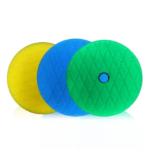 Wholesale 6 inch Diamond Sponge Buffing Pad Back Velcro Grinding Pad Kit Car Polishing Pad