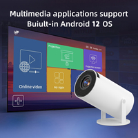 Projecteur HY300 Pro Android 12 WiFi Projecteurs de jeux vidéo Mini portable 4K Full HD Smart TV Téléphone portable Projecteur LED extérieur