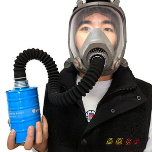 Máscara Respiratoria Facial Completa de Goma y Plástico CF6800A, Reutilizable, para Protección Industrial y Seguridad Química contra H2S - Product Image 5