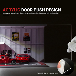 Modelo de Taller de Reparación de Automóviles con Iluminación, Colección de Anime, Juguetes para Regalo, Decoración de Arte y Manualidades - Product Image 4