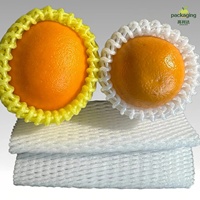 Fabrieksgroothandel voedselveilige EPE schuim fruitnetten schokbestendige beschermende gaasafdekking voor mango appel perzik groenten