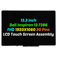 Ensemble écran tactile LCD IPS pour ordinateur portable Dell Inspiron 7386 P91G FHD 1920x1080 30 broches, nouveau remplacement