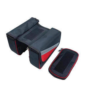 Bolsa para Teléfono con Pantalla Táctil para Bicicleta, Resistente al Agua, Bolsa para Manillar Delantero de Gran Capacidad, Color Negro, Rojo y Azul, Bolsa para Sillín de Bicicleta - Product Image 2