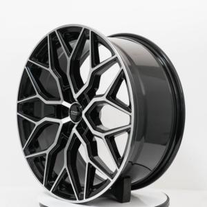 Jantes en alliage dynamique Kipardo 20x8.5 5x120 ET38mm à rayons en <span class=keywords><strong>Y</strong></span> fendus, finition noire usinée, pour BMW X3/X5/X6, berlines européennes et SUV <span class=keywords><strong>Tesla</strong></span> - Product Image 3