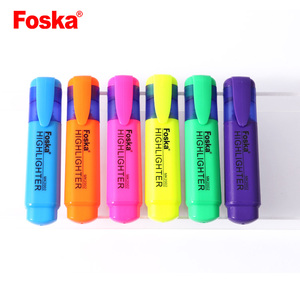 Foska Chất lượng cao Nước dựa trên Màu huỳnh quang mực màu sắc tươi sáng làm nổi bật Bút Đánh Dấu cho người lớn & trẻ em đồ dùng học tập - Product Image 2