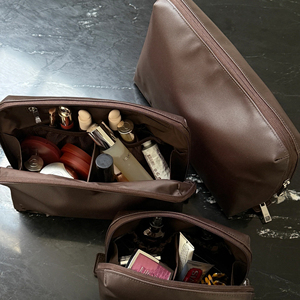 Pochette de maquillage personnalisée minimaliste avec logo en relief, polyester avec revêtement PVC, S/<span class=keywords><strong>M</strong></span>/L - Product Image 6