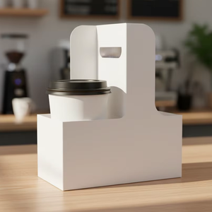 Caja <span class=keywords><strong>de</strong></span> Embalaje Desechable y Reciclable <span class=keywords><strong>de</strong></span> Cartón Kraft <span class=keywords><strong>para</strong></span> Alimentos, Portavasos <span class=keywords><strong>para</strong></span> Llevar, <span class=keywords><strong>para</strong></span> Café, Leche, Té y Bebidas - Product Image 2