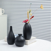 Vase en céramique à long cou orange avec glaçure mate Design Art déco moderne Style chinois minimaliste maison Pot de fleur de mariage de table