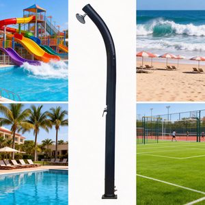 <span class=keywords><strong>Douche</strong></span> <span class=keywords><strong>solaire</strong></span> de jardin et de <span class=keywords><strong>piscine</strong></span> JADE <span class=keywords><strong>20L</strong></span> avec lavage des pieds |   PVC, double section, pomme de <span class=keywords><strong>douche</strong></span> chromée de 6 pouces - Product Image 6