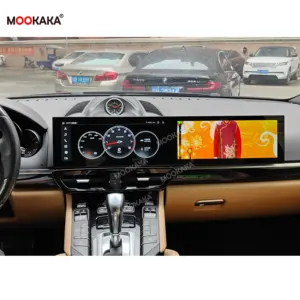 Rádio Android para Porsche Cayenne 2011-2016 com tela super dupla, rádio multimídia automotivo, com estéreo automotivo, carplay, navegação GPS, ideal para carros