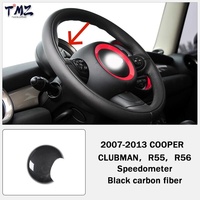 Couverture intérieure décorative style fibre de carbone pour compteur de vitesse, accessoire décoratif pour Mini Cooper Clubman R55 R56 2007-2013 LHD & RHD