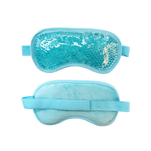 Customize Fabric Cooling Ice Spa Eye Mask Adjustable Hot Cold Therapy Reusable Gel Sleeping Mask Gel Beads Ice Pack