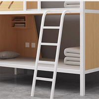 Lit superposé moderne durable en métal et acier Lit de dortoir Capsule Lit superposé avec armoire pour auberges Lits doubles Dosettes de couchage
