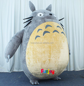 Personaje de dibujos animados inflable <span class=keywords><strong>Totoro</strong></span> mascota <span class=keywords><strong>disfraz</strong></span> gato en movimiento mascota <span class=keywords><strong>disfraz</strong></span> adulto traje para la venta - Product Image 2