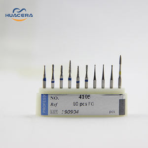 Huacera 4105 porcellanato dentale impiallacciatura diamantata Kit carburo punta Router punte per cliniche odontoiatriche - Product Image 1