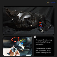 Kit de Actualización de Faros Delanteros con Lente de Proyector Dual Plug and Play para Toyota Hiace 2019-2022, Luz de Giro Secuencial Dinámica
