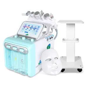 Hydrogen Oxygen Water Dermabrasion Machine 7IN1 with Trolley Deep Cleansing Water Jet Diamond Facial Clean Dead Skin Removal