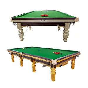 Nuevo diseño de alta calidad 12ft torneo profesional Strachan snooker y mesa de billar para Club