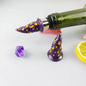Halloween Witch Hat <b>Wine</b> <b>Stopper</b> Reusable Bottle Seal Holiday Gift Plastic Top Notch Cap Cork Simple Style - Product Image 3