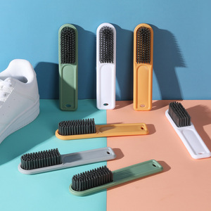 Shoe Brush Set 4 Pieces Nylon Bristles Plastic Handle With Hanging Loop For Cleaning Shoes And Clothes - Product Image 4