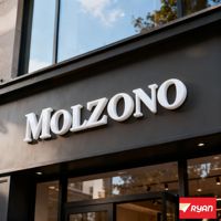 Letras de canal retroiluminadas 3D de acero inoxidable ultrafinas impermeables para publicidad exterior y señalización de decoración