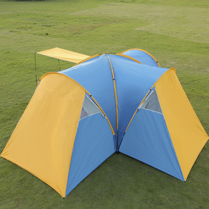6 Person Family Camping Waterproof <strong>Tent</strong> with <strong>3</strong> <strong>Bedrooms</strong> and 1 Living Room - Product Image 3