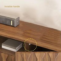 Combohome Meuble TV mural moderne en bois, console multimédia de luxe, meuble TV