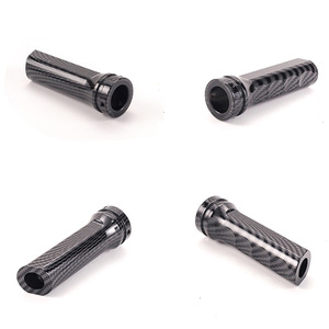 Aluminum Alloy Carbon Textured Handbrake Cover Universal Ergonomic <b>Knob</b> for Car Gear <b>Shift</b> - Product Image 2
