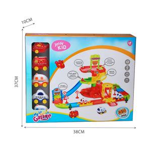 <span class=keywords><strong>My</strong></span> First - Parking <span class=keywords><strong>Garage</strong></span> Assembler Toy <span class=keywords><strong>Car</strong></span> Track Set avec 4 voitures à roue libre Hélicoptère Pretend Play Parking Lot Fun - Product Image 6