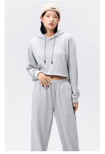 Moletom Feminino de Outono Inverno em Corduroy com Bordado de Letras, Manga Longa, Quente e Estiloso - Product Image 3