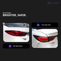 Conjunto de Luces Traseras LED con Guía de Luz para Mazda 6 Atenza, Lámpara LED de Posición, Freno y Señal de Giro, Plug and Play, Piezas de Repuesto para Automóviles