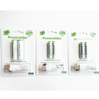Nouvelle batterie rechargeable au lithium-ion Micro-USB Plus Taille de la batterie de charge AA AAA