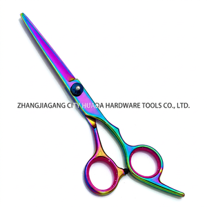 Juego de Tijeras de Peluquería para Mascotas Rainbow, Kit de Tijeras de Titanio con Peine y Estuche para Salón de Mascotas, <span class=keywords><strong>Perros</strong></span> y Gatos - Product Image 4
