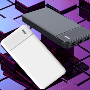 พาวเวอร์แบงค์กลางแจ้งรุ่นใหม่ปี 2022 ชาร์จเร็ว 10000mAh สีดำขาว สำหรับโทรศัพท์มือถือ สำหรับ <span class=keywords><strong>Airpods</strong></span> ช่องเสียบ Micro USB Type-C พร้อมหน้าจอ LED - Product Image 2