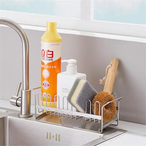 Stainless Steel Double Tier Non-Folding Waterproof Kitchen Towel Drain <b>Rack</b> Modern Standing Organizer - Product Image 1